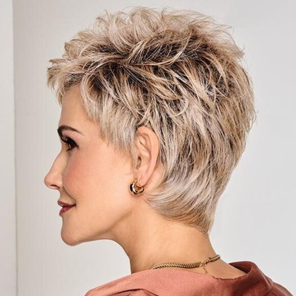 RAQUEL WELCH STRAIGHT CHIC (PETITE/AVERAGE) in RL6/8 Dark Chocolate - Picture 4 of 8